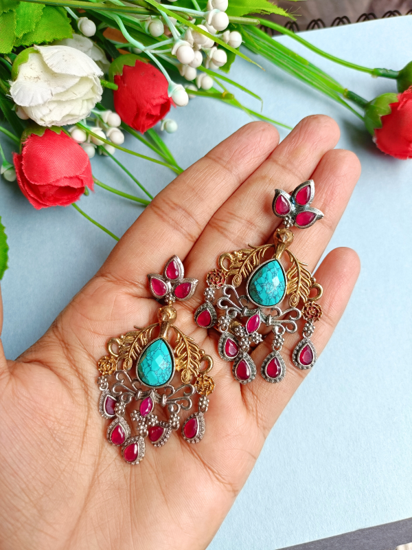 Dharmi Dual Tone Earrings