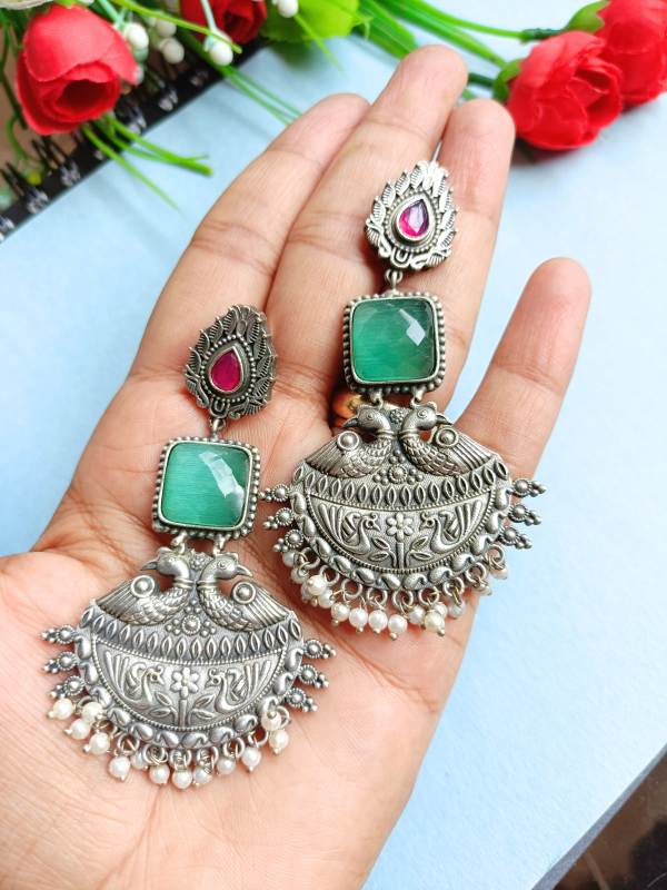 Parineeti Mint Dangler Earrings