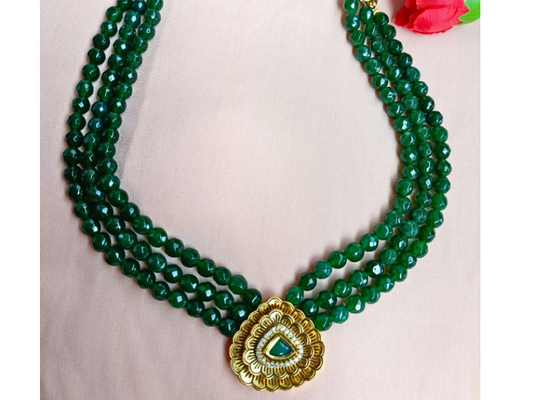 Emerald Precious Stone Choker