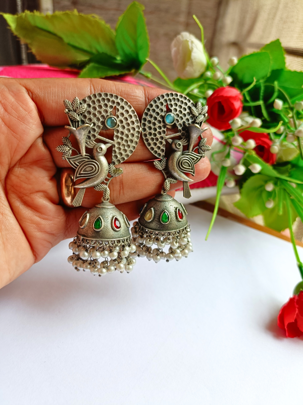 Bird Antique Jhumka