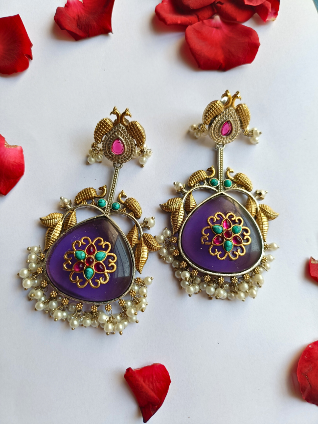 Geet Dual Tone Earrings