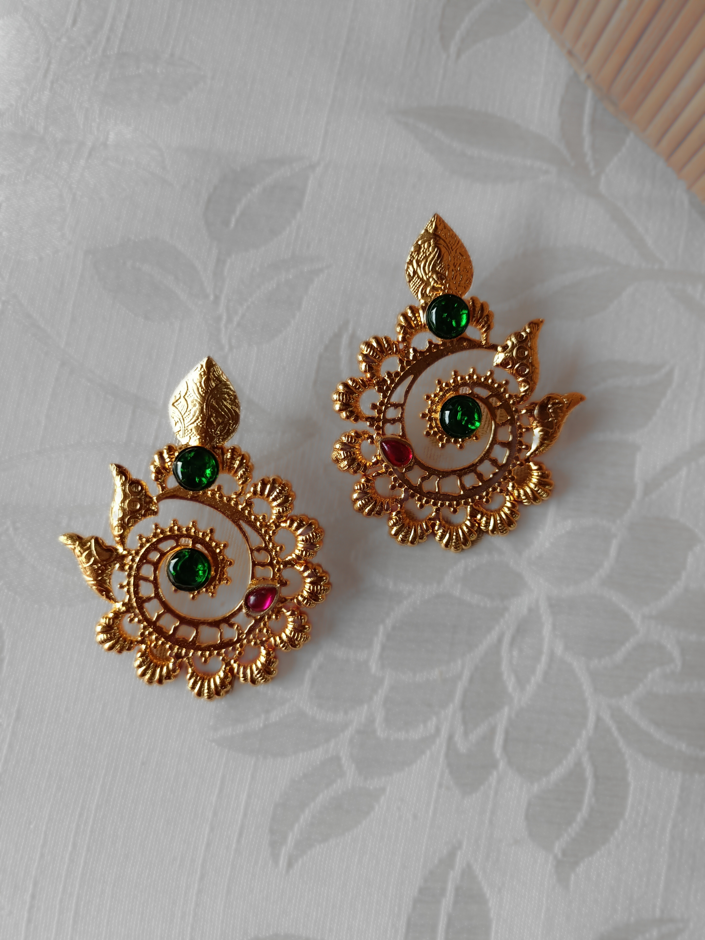 Gold Tone Jhumka Earrings