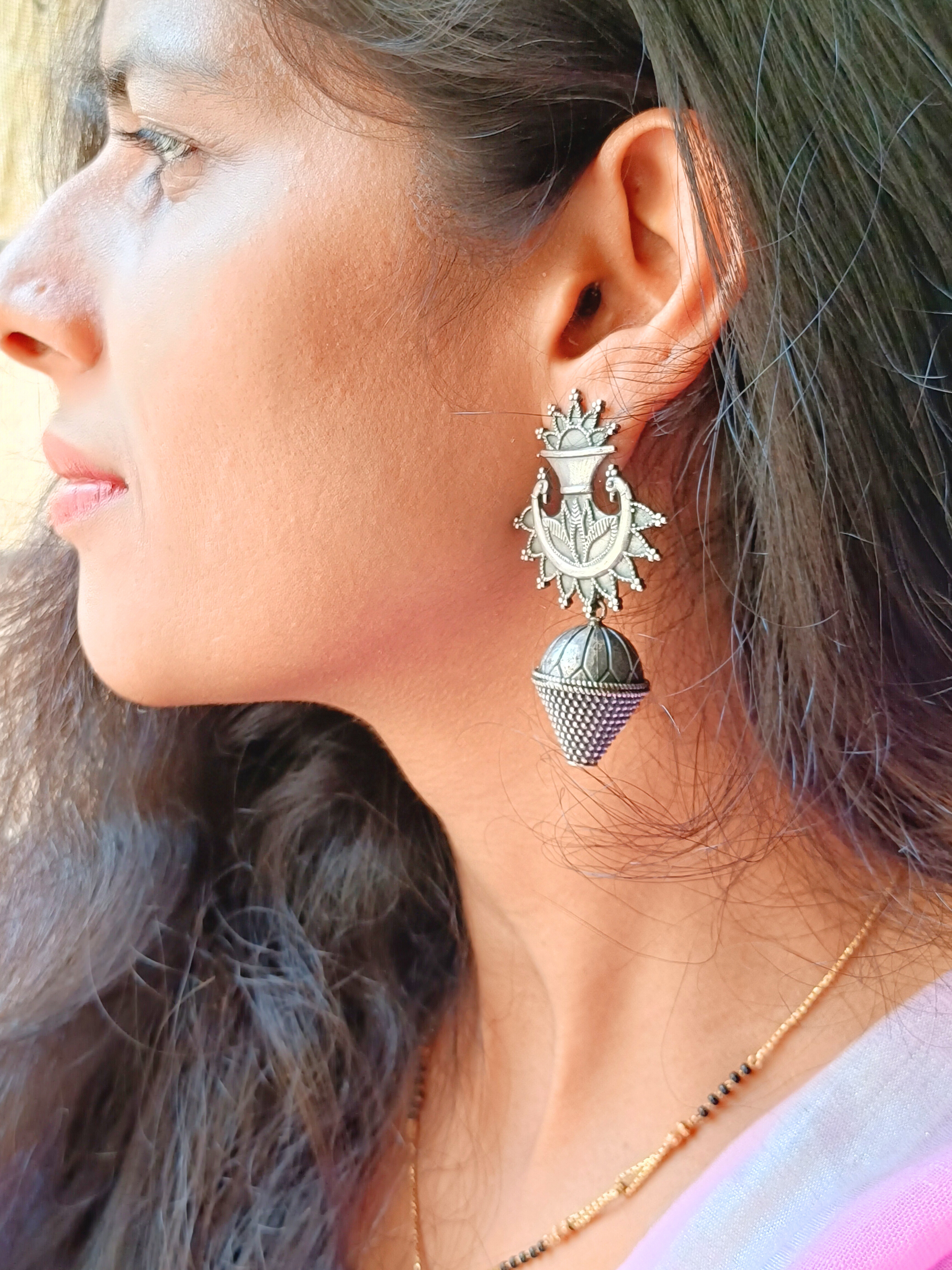 Silver Earrings - Buy Pure 925 Silver Earrings Online at Best Price from  Praag Jewel | Handmade Jewellery | Latest Collection | Minimalist Jewellery  | Earrings for girls | Earrings for women | Exclusively for you