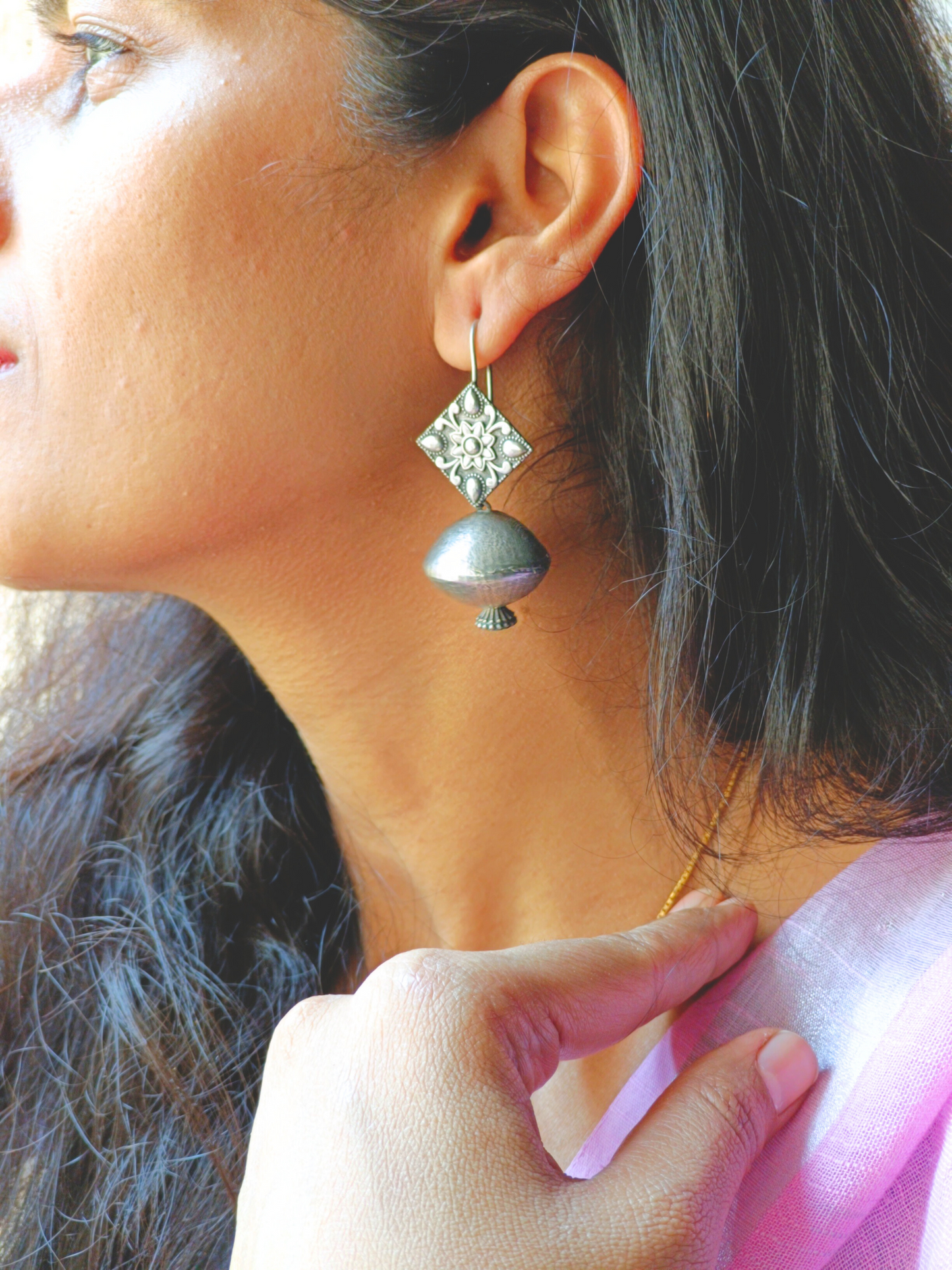 Maisha Oxidised Earrings