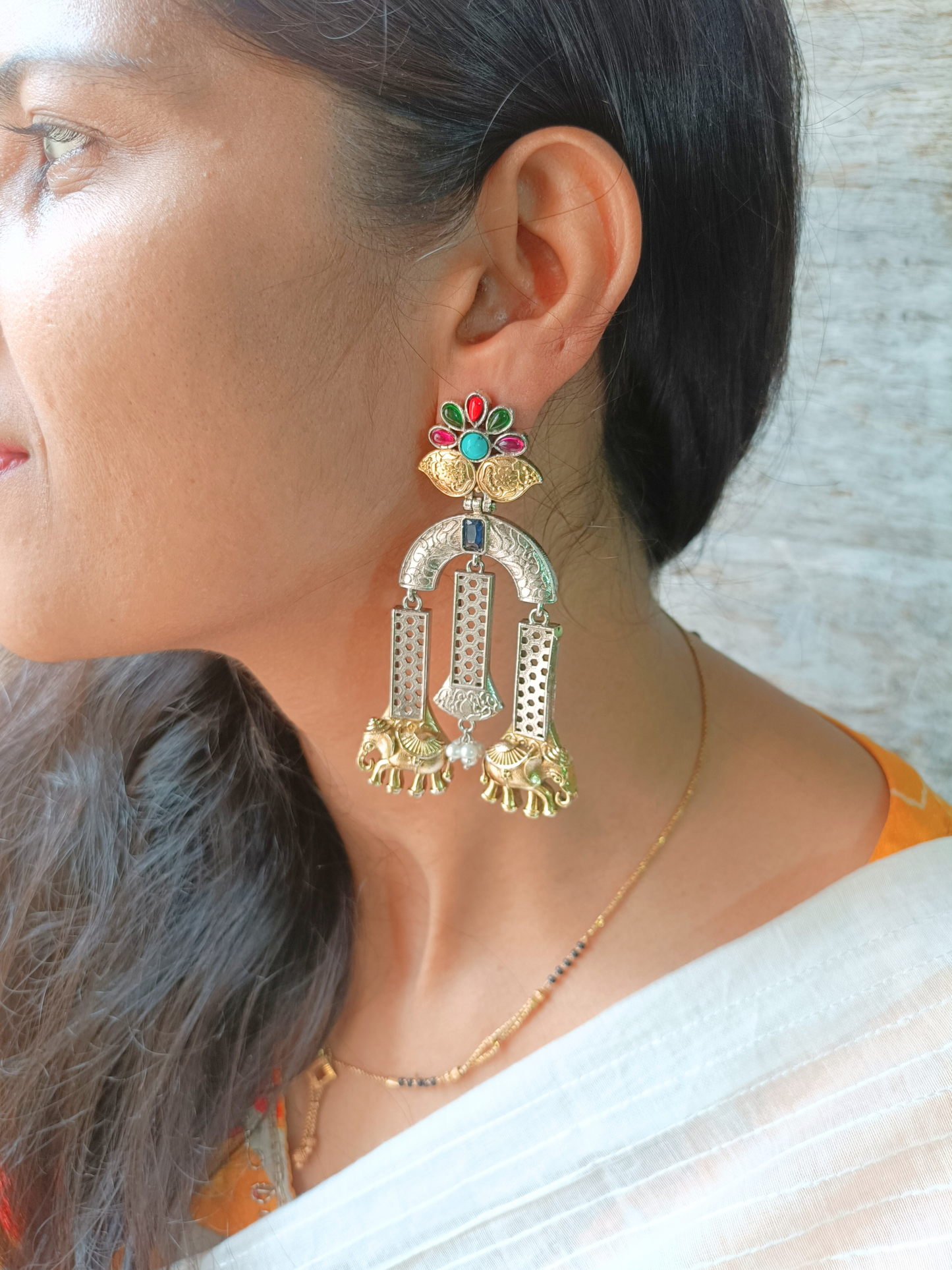 Elephant Statement Earrings