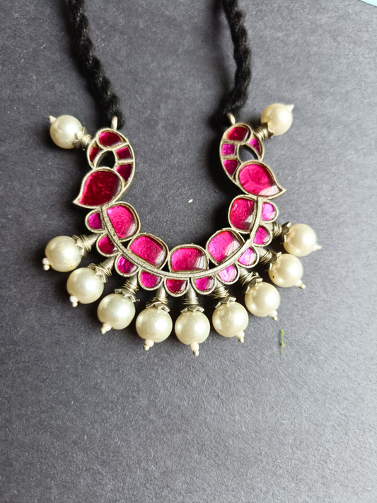 Statement Panchi Kundan Pendant