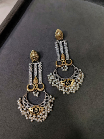 Sharmila Dual Tone Earrings