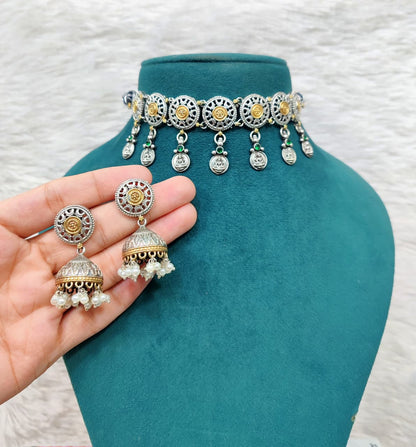 Laxmi Dual Tone Choker Set