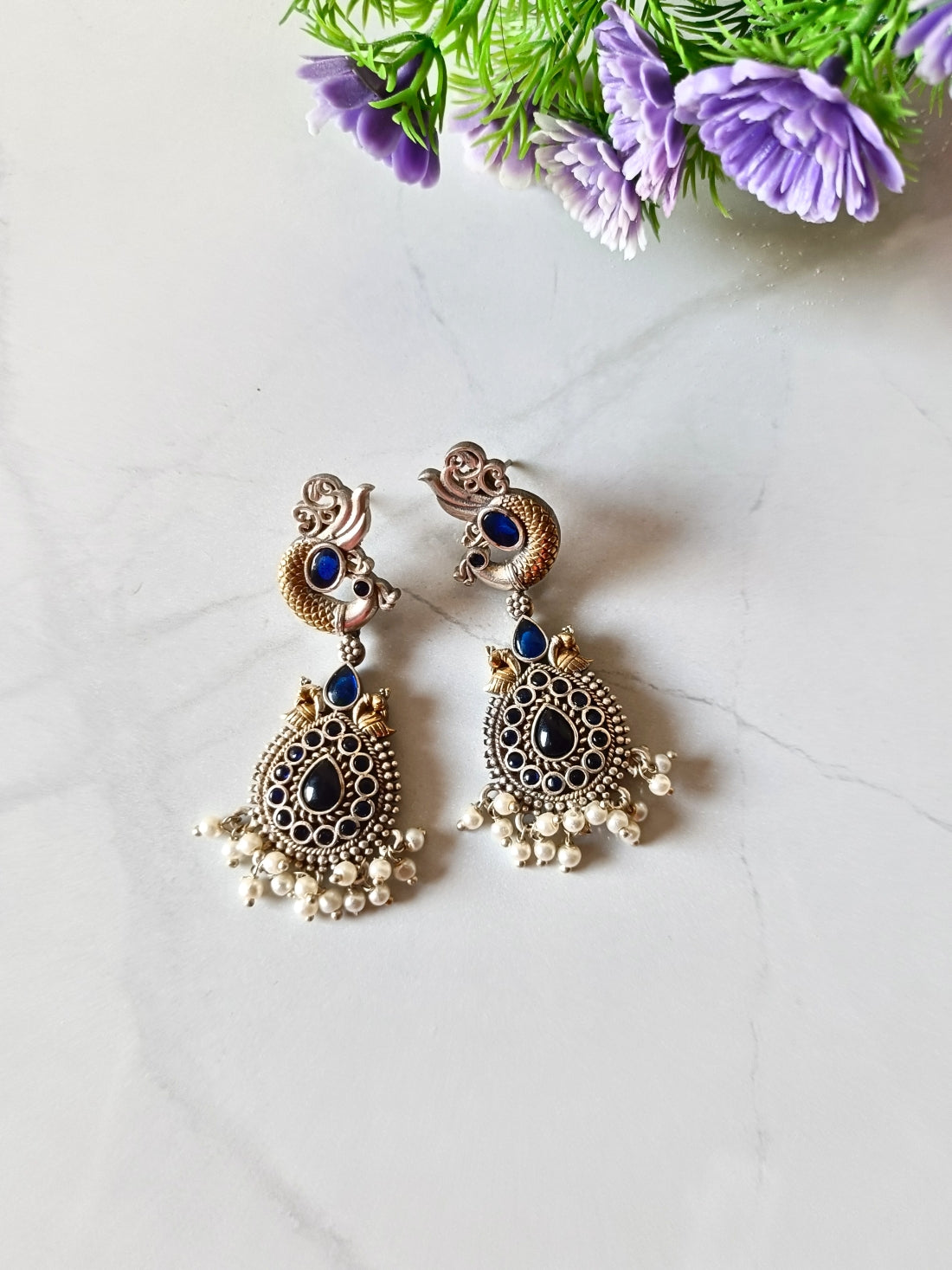 Mishri Dual Tone Earrings