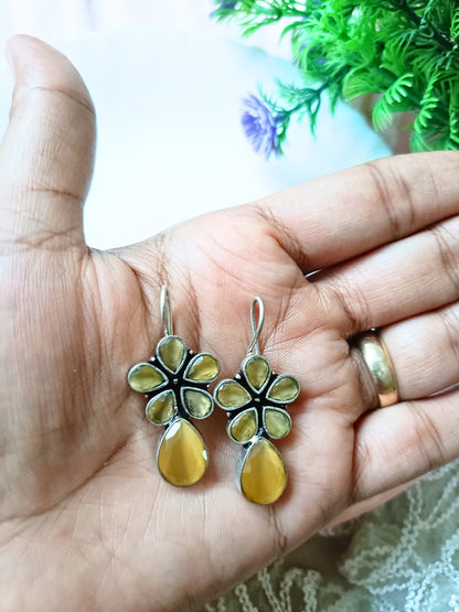 Ojaswini Stone Hook Earrings