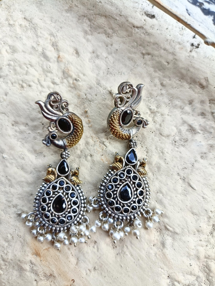 Mishri Dual Tone Earrings