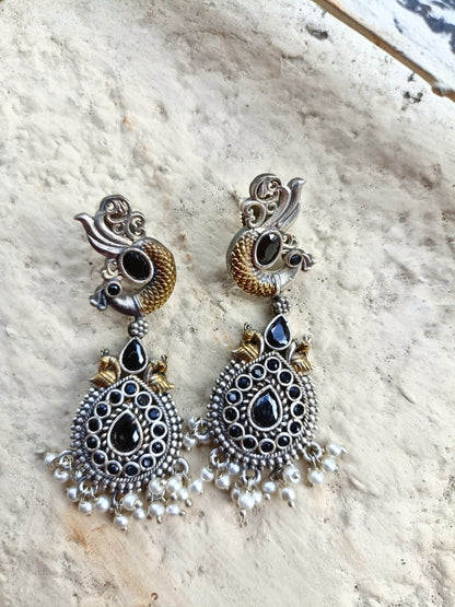 Mishri Dual Tone Earrings