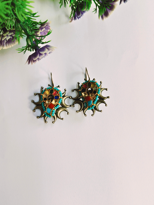 Nithila Panchi Kundan Earrings