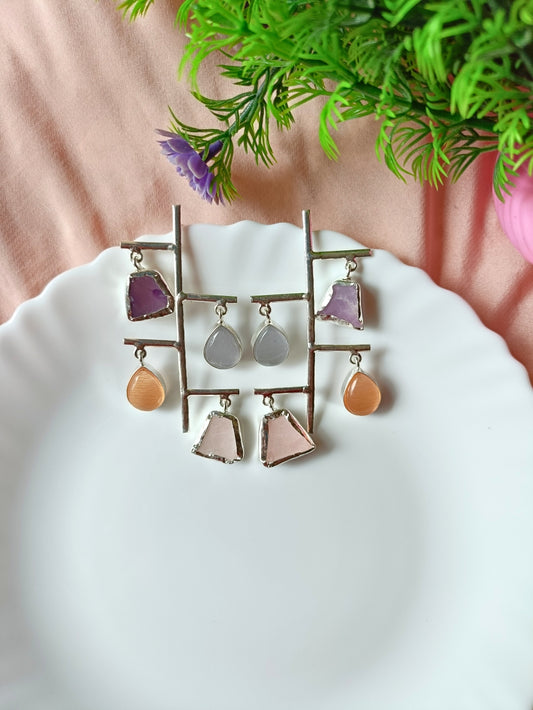 Rosha Raw Stone Earrings