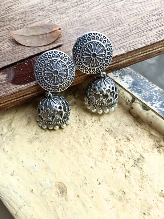 Ashika Oxidised Jhumka