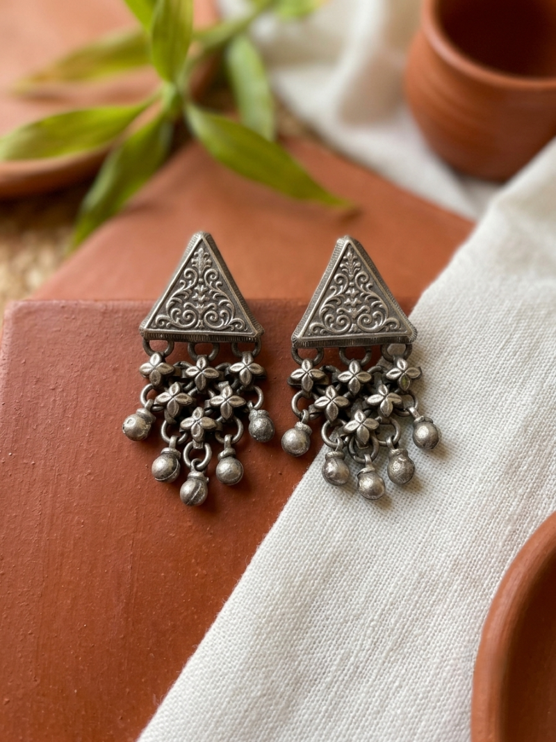 Silver earring