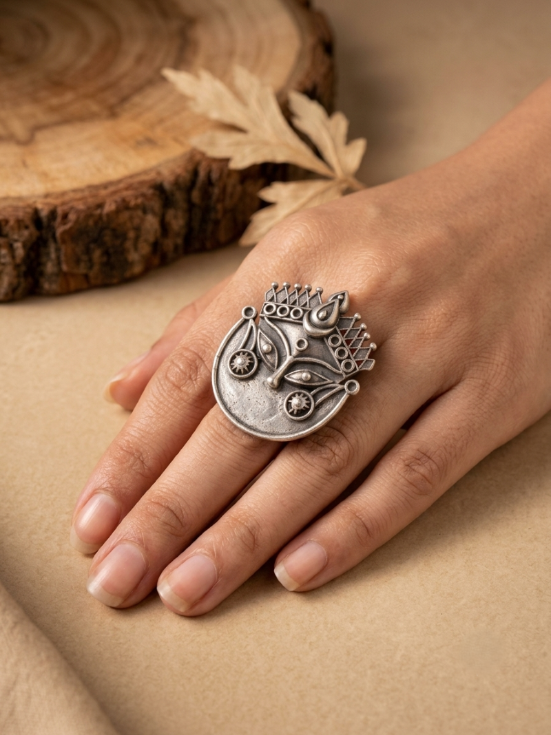 durga finger ring