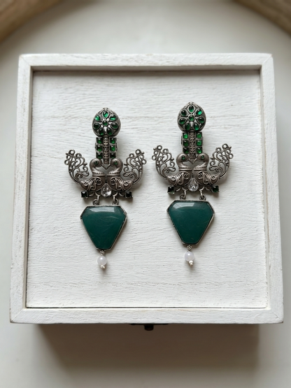 Peacock Dangler Earrings