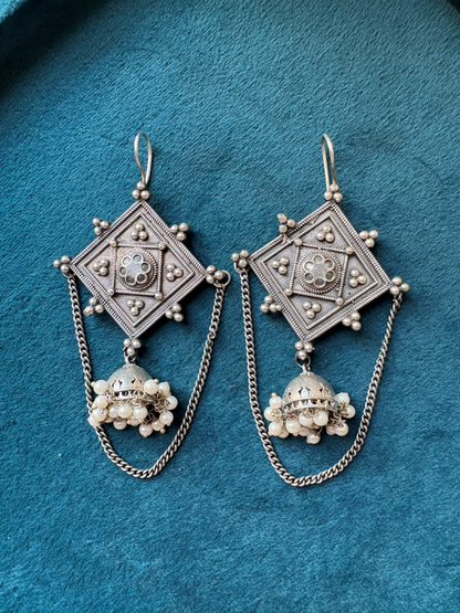 Kite Hook Jhumka Earrings