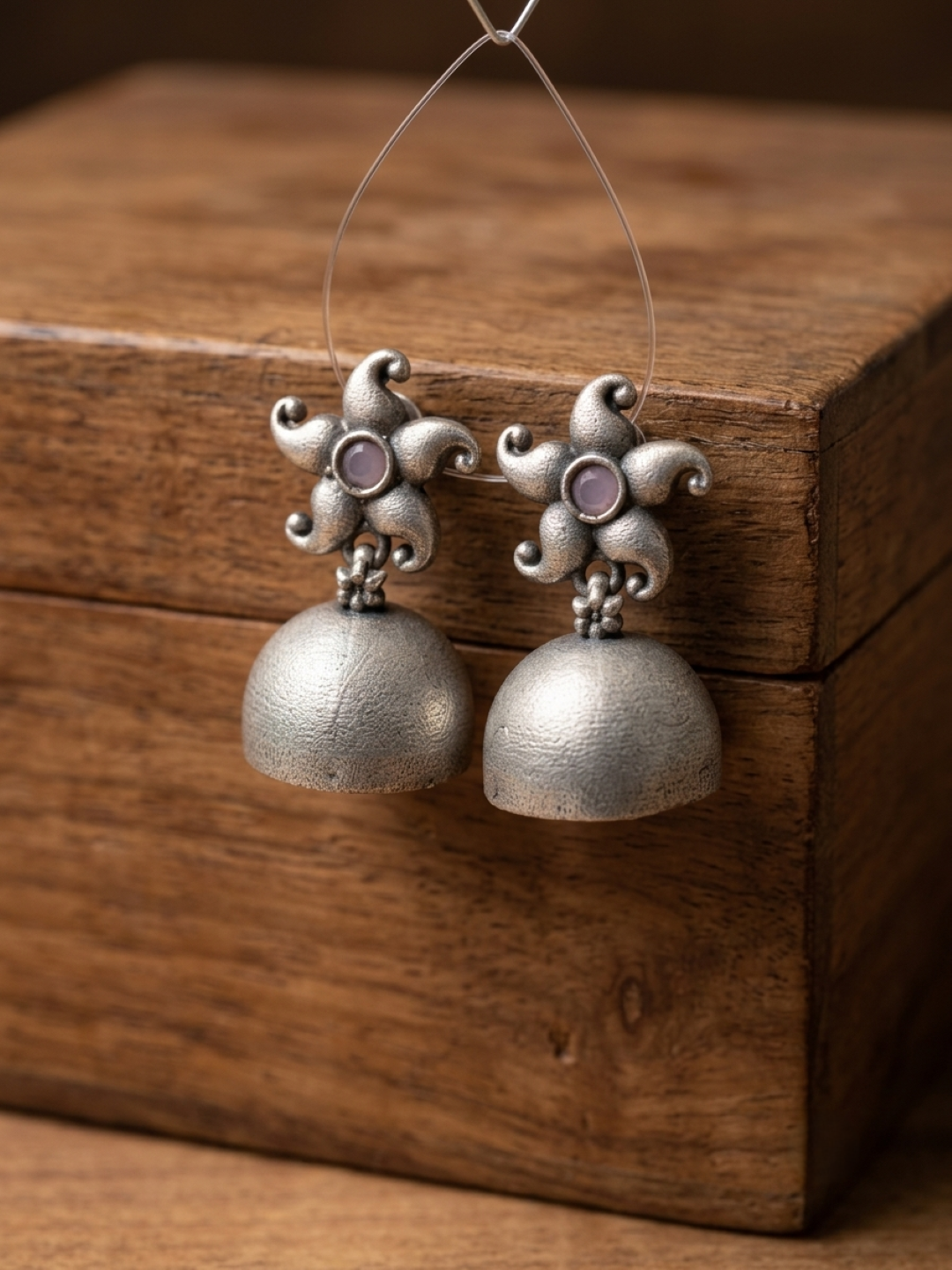 Antique Floral Jhumki