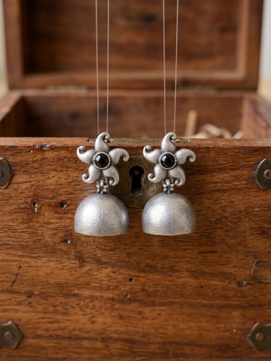 Antique Floral Jhumki