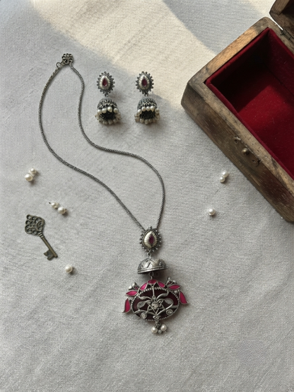Designer Panchi Kundan Pendant Set