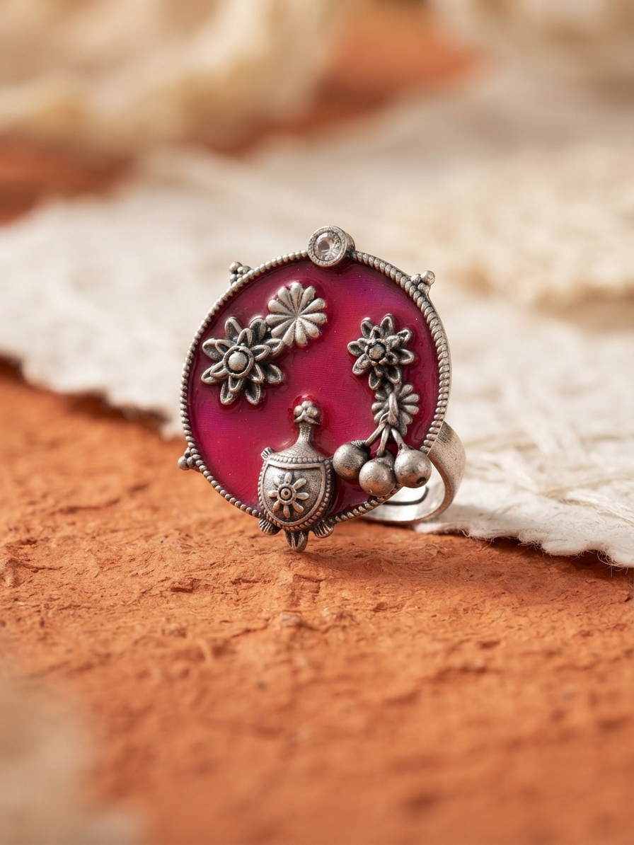Flora Adjustable Finger Ring