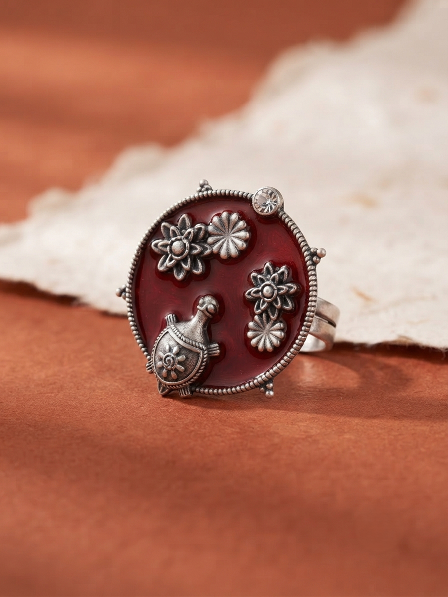 Flora Adjustable Finger Ring