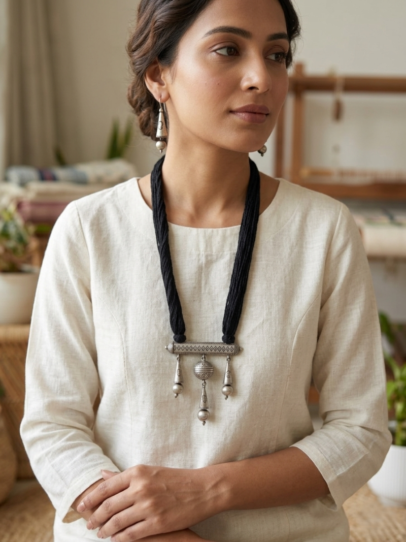 thread necklace