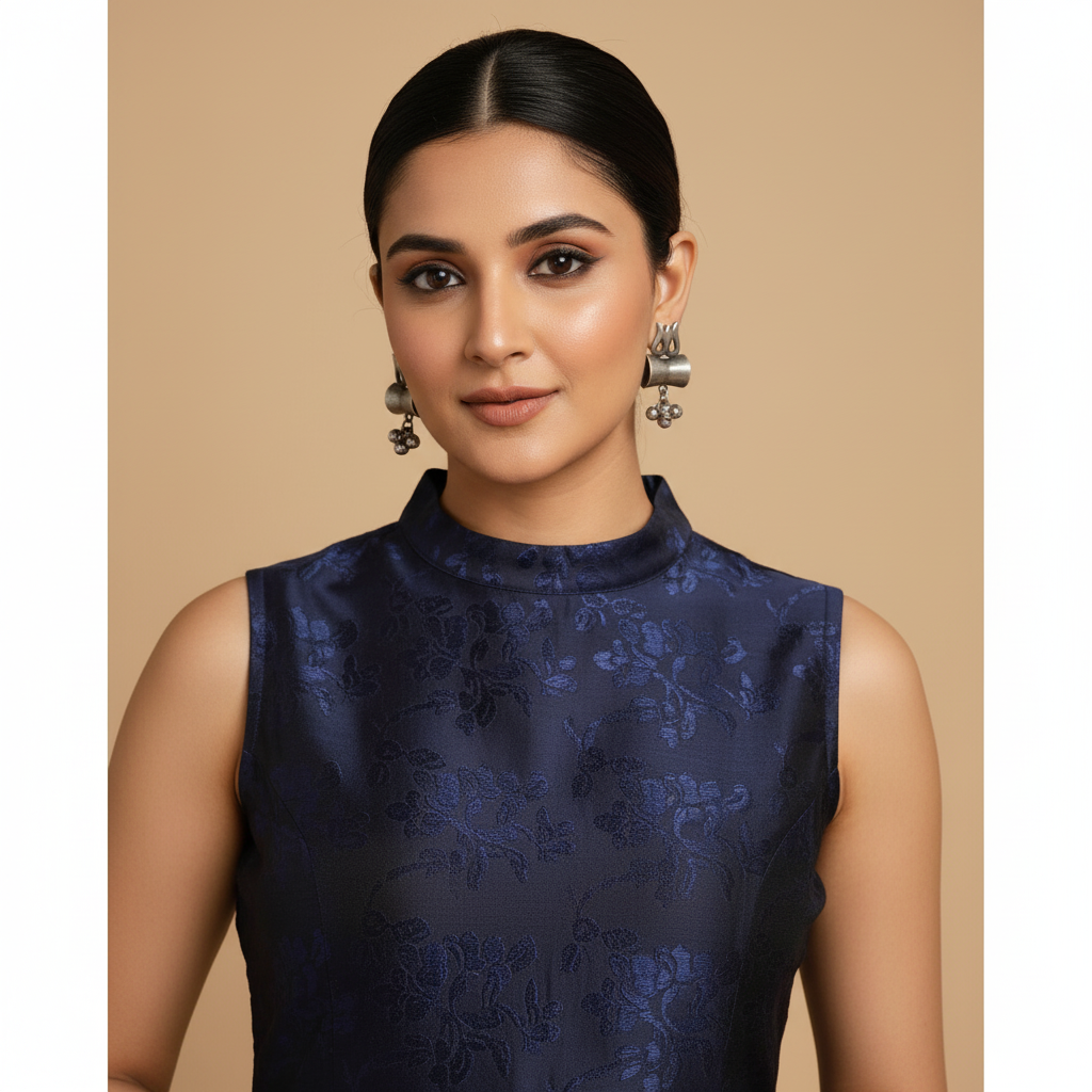 Trishu Damru Stud Earrings